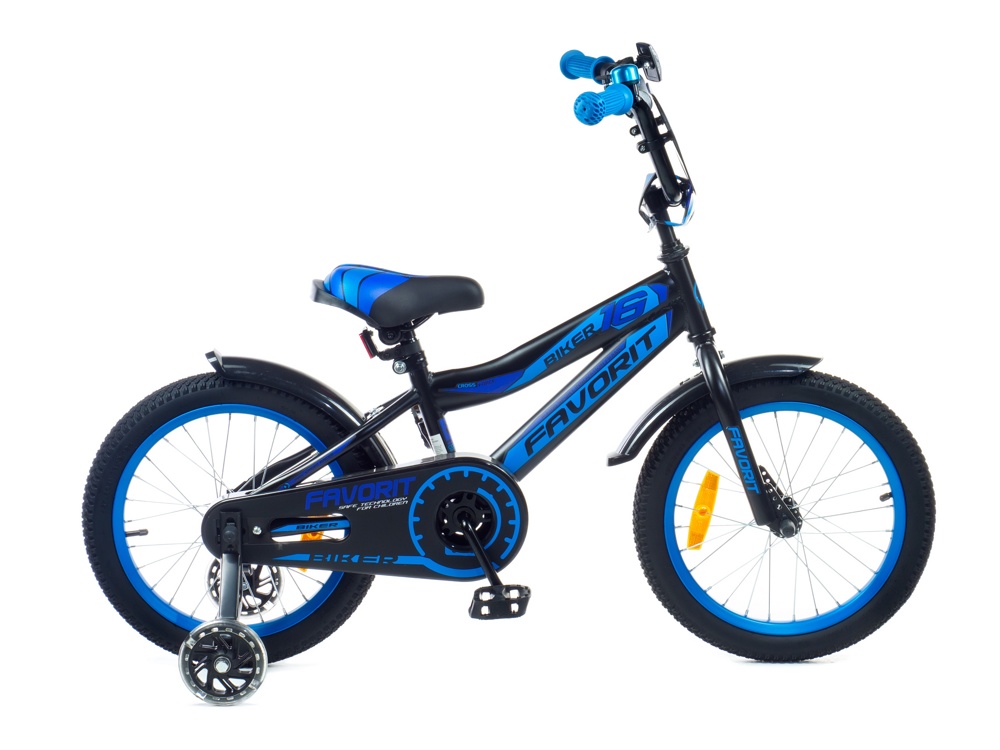 Детский велосипед Favorit Biker 16 BIK-16BL синий