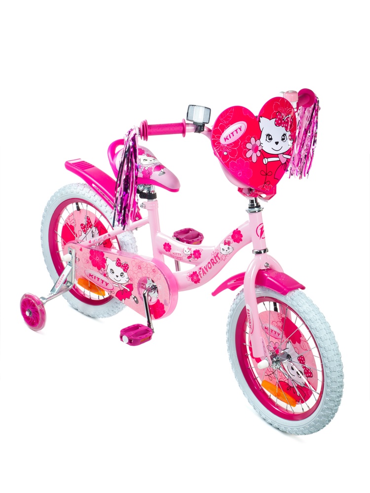 Детский велосипед Favorit Kitty 16 KIT-16PN розовый - фото2