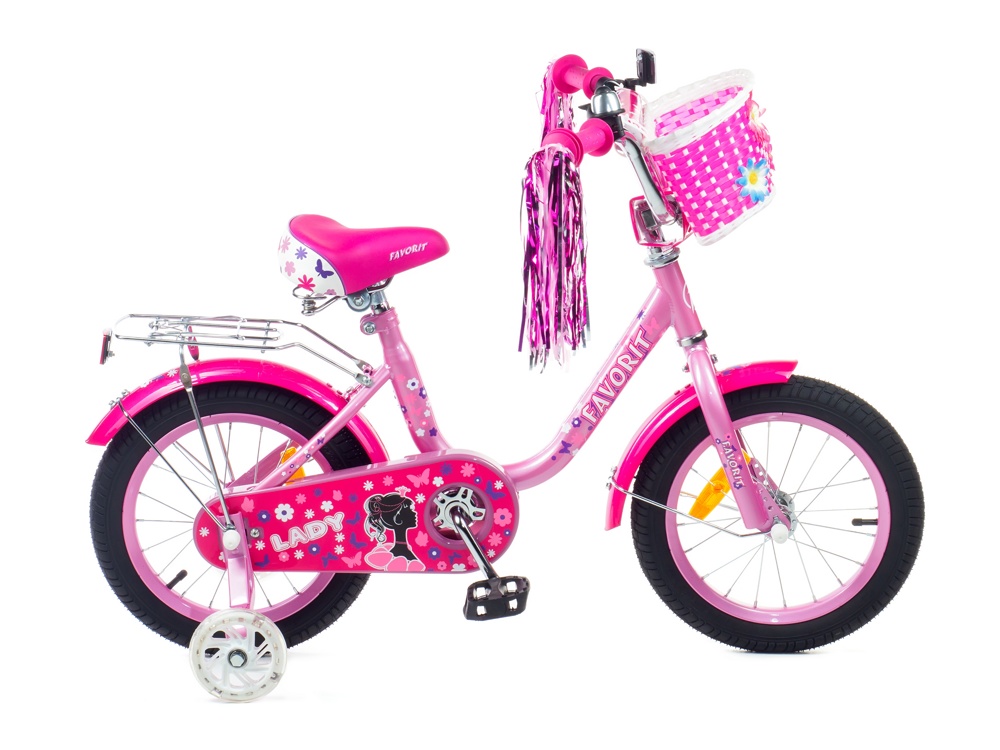Детский велосипед Favorit Lady 14 LAD-14MG сиреневый