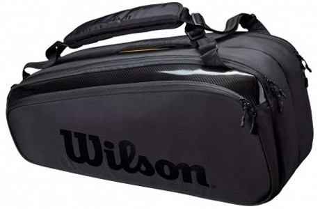 Чехол-сумка для ракеток Wilson Super Tour Pro Staff 9 Pack WR8010601001 (черный) - фото2
