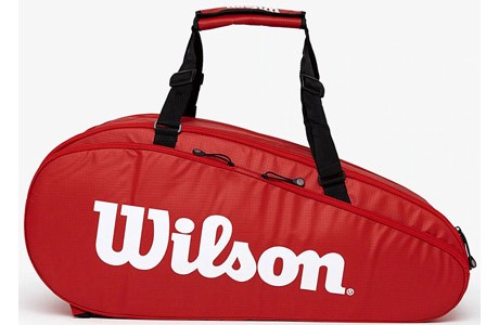 Чехол-сумка для ракеток Wilson Tour 3 Comp 15 Pack WRZ847915 (красный) - фото