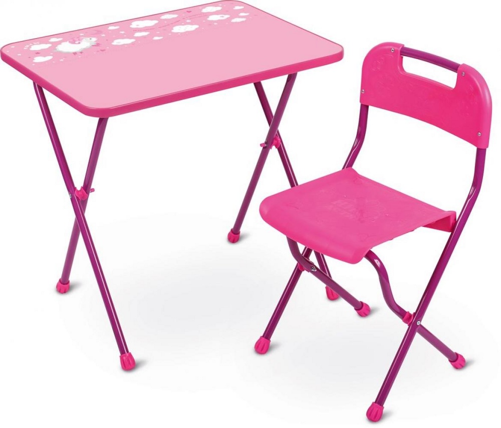 Комплект детской мебели складной НИКА КА2/Р Алина (стол+стул) - фото