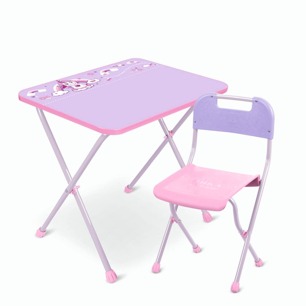 Комплект детской мебели складной НИКА КА2-М/1 Алина (стол+стул) - фото