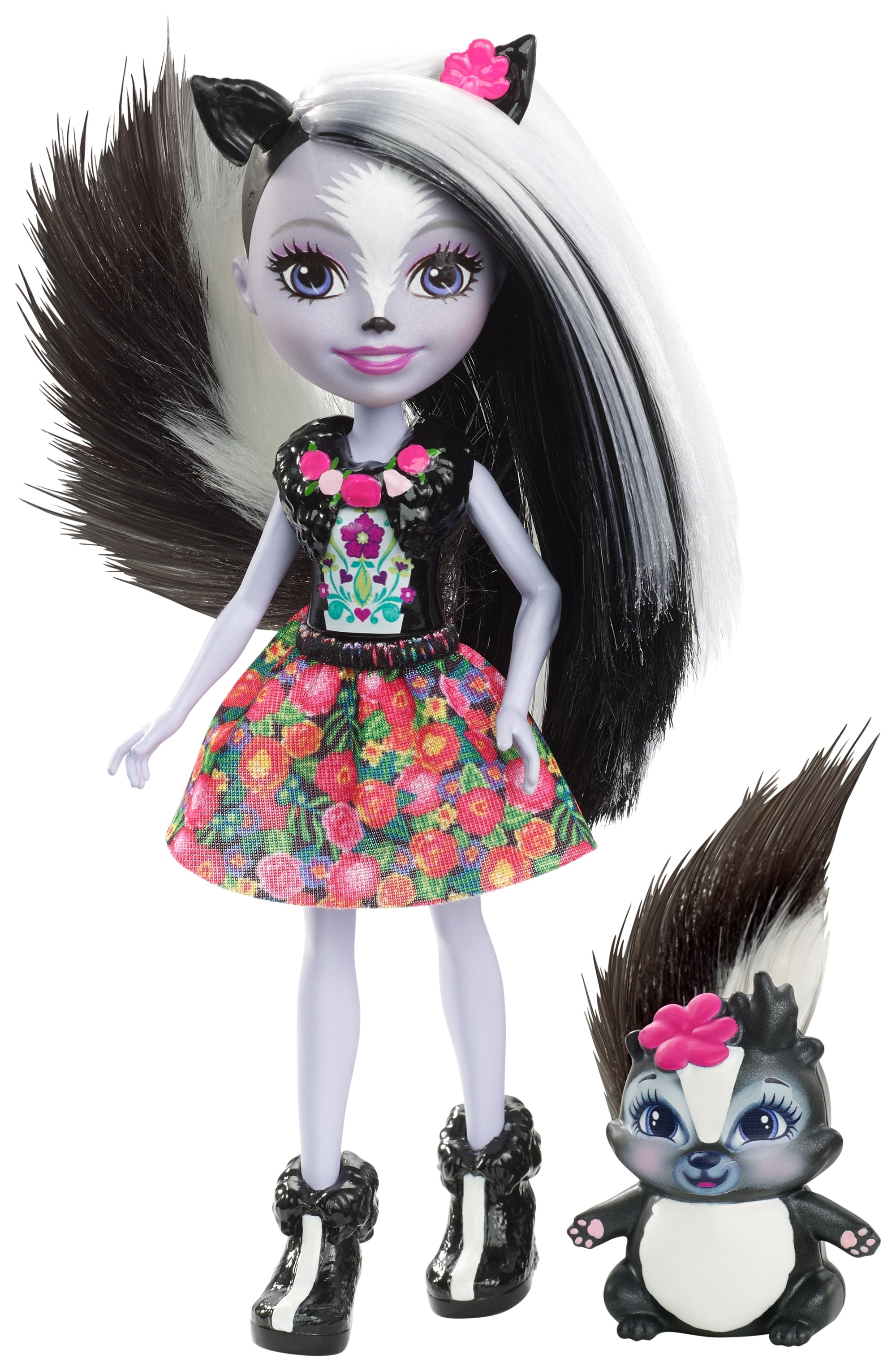 Кукла Скунси Седж с питомцем скунсом Кейпер 15см Enchantimals Mattel DYC75 - фото