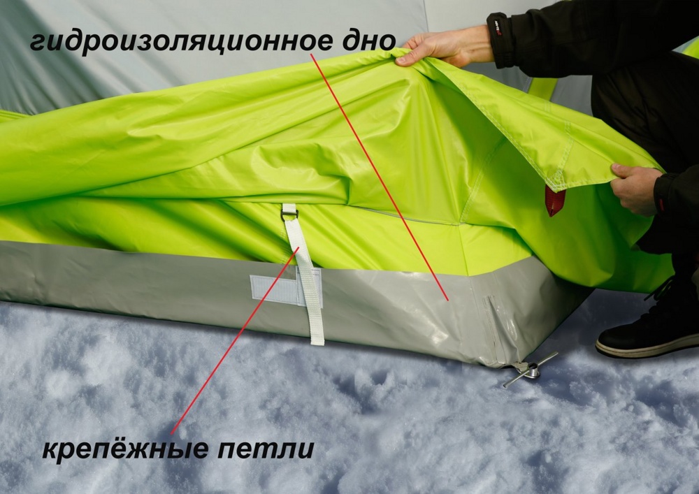 Палатка для зимней рыбалки Лотос Куб 3 Компакт Термо - фото2