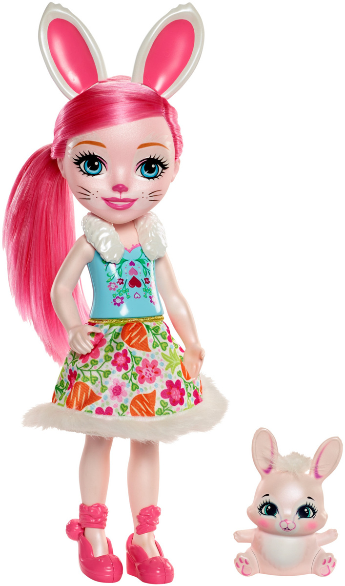 Кукла Бри Кроля с питомцем кроликом Твист 15см Enchantimals Mattel FXM73
