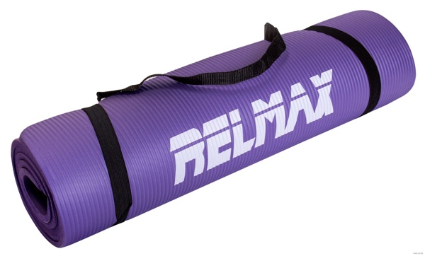 Гимнастический коврик для йоги, фитнеса Relmax Yoga mat 8мм NBR