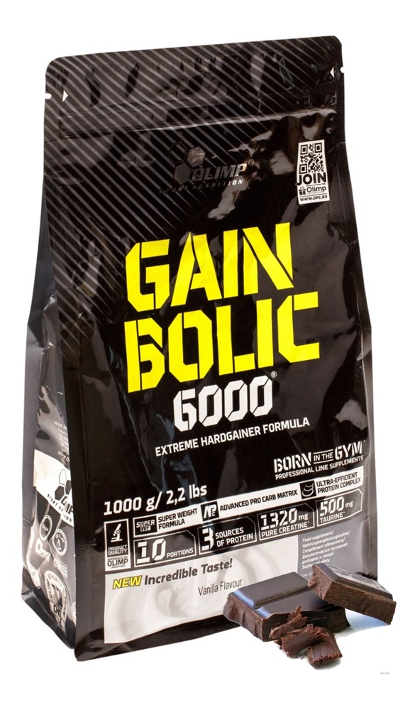 Гейнер высокоуглеводный Olimp Gain Bolic 6000 1000г (шоколад)