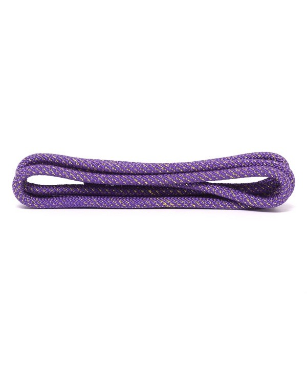 Скакалка гимнастическая Amely RGJ-403 (3м, фиолетовый/золотой, с люрексом) - фото