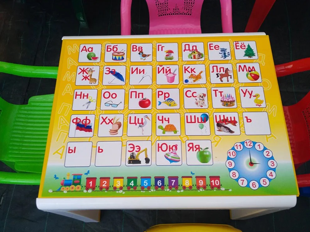 Стол детский пластиковый с аппликацией СтандартПластикГрупп 160-0057 (600х500х490) - фото3