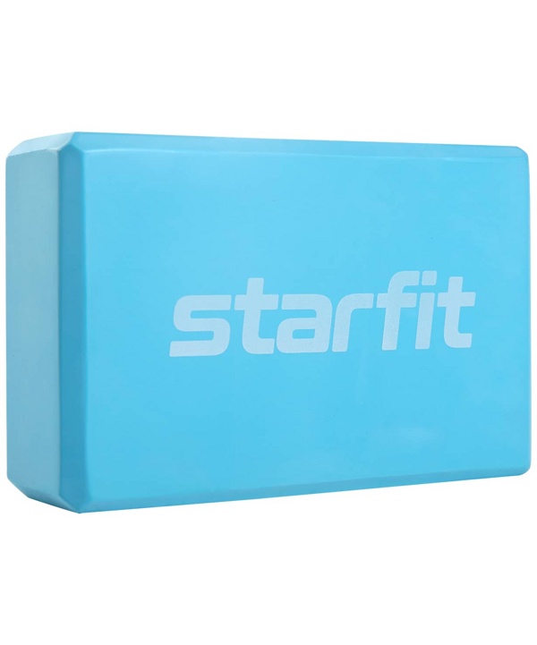 Блок для йоги STARFIT Core YB-200 (22,5х15х8 см, синий пастель) - фото