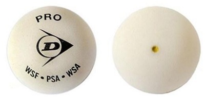 Мячи для сквоша Dunlop White Pro 12 шт 627DN700118T - фото