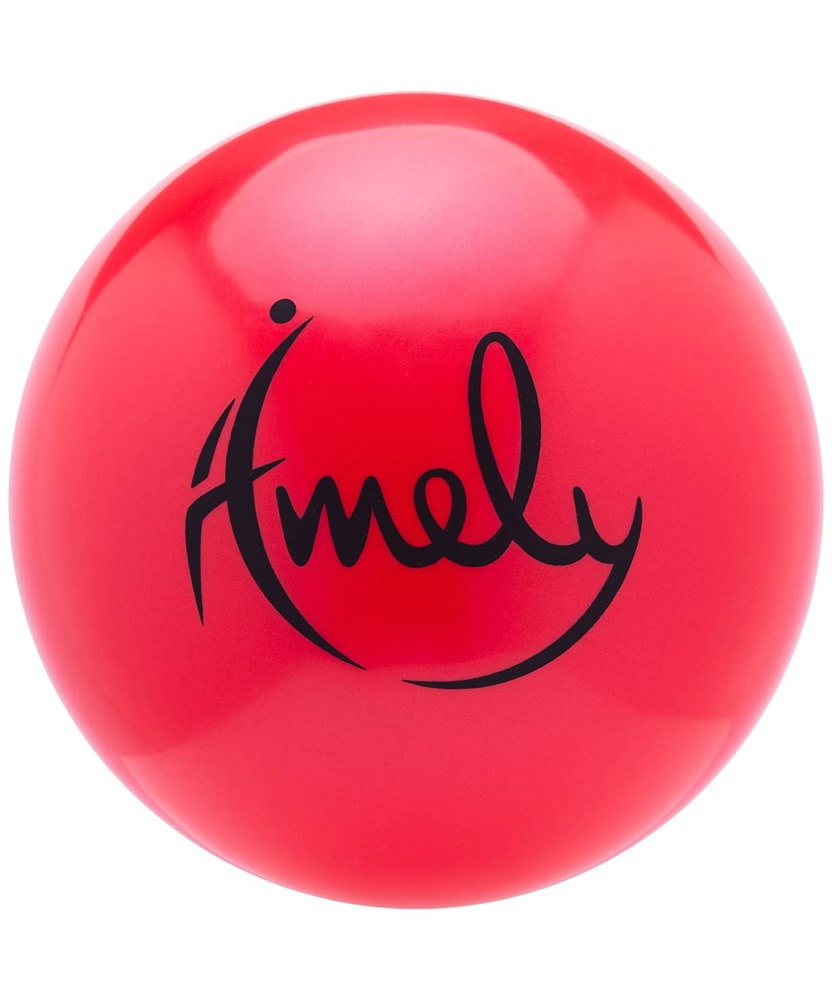 Мяч для художественной гимнастики Amely AGB-301 (15см, 280 гр) красный - фото