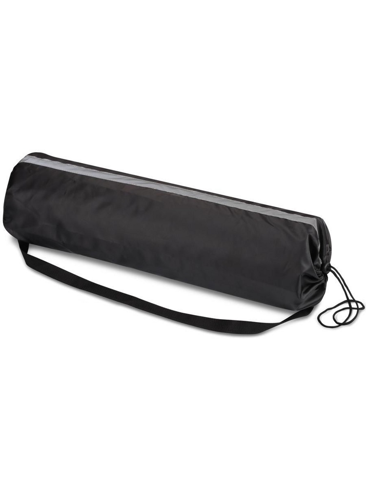 Чехол для коврика для йоги со светоотражающими элементами INDIGO SM-382 22x75см розовый, черный - фото