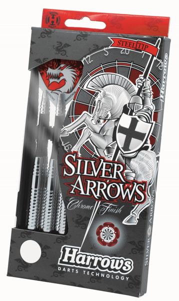 Дротики для дартса Steeltip Harrows Silver Arrows - фото