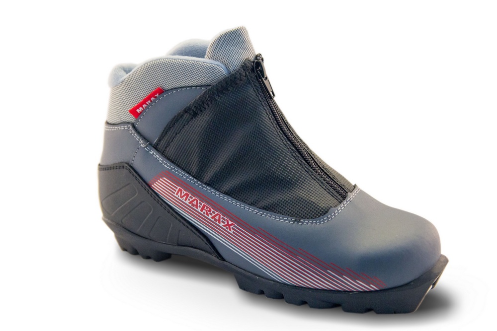 Ботинки лыжные Marax MXN-400 Grey (NNN, синт. кожа) (размеры от 35 до 47) - фото