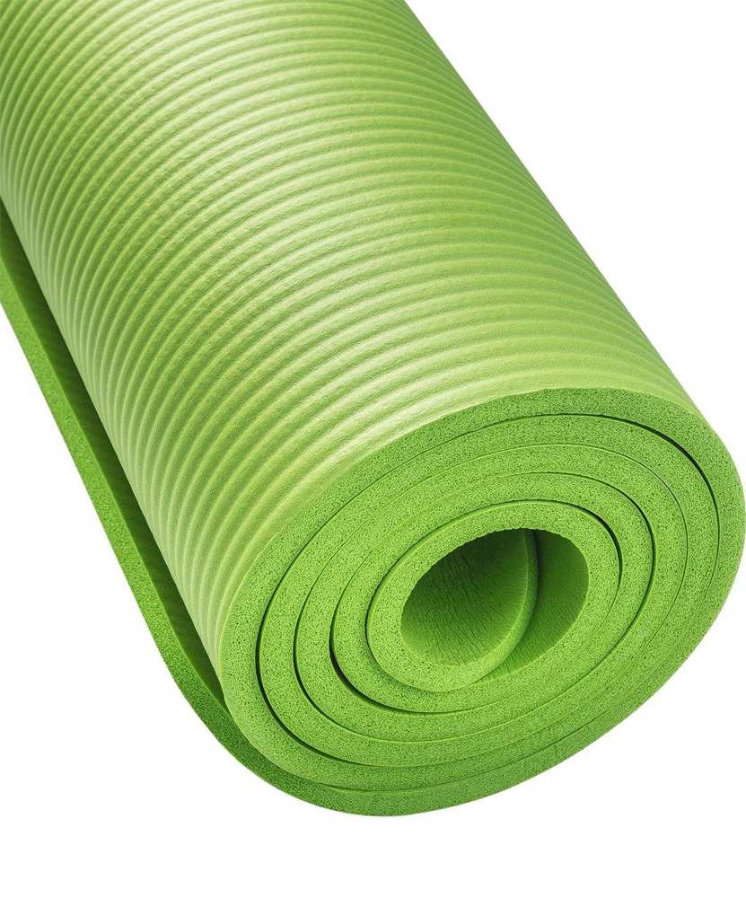 Гимнастический коврик для йоги, фитнеса Artbell YL-YG-114-1 NBR 10мм зеленый - фото2