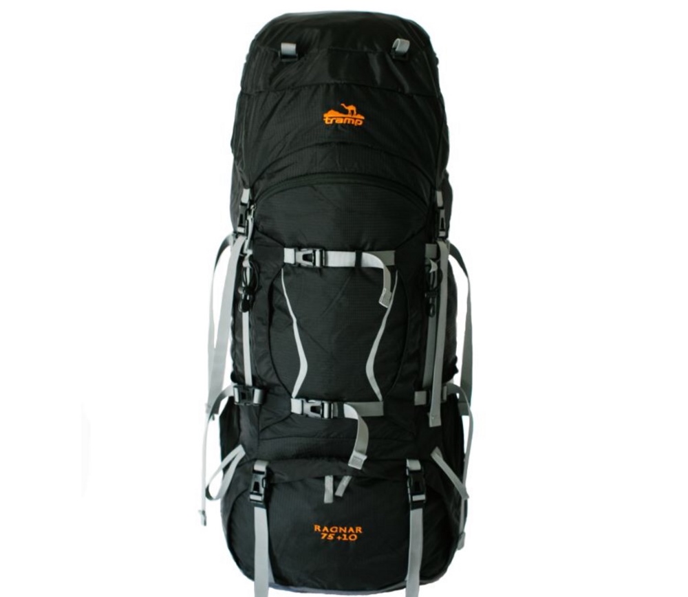 Рюкзак туристический Tramp Ragnar 75+10 (черный) - фото
