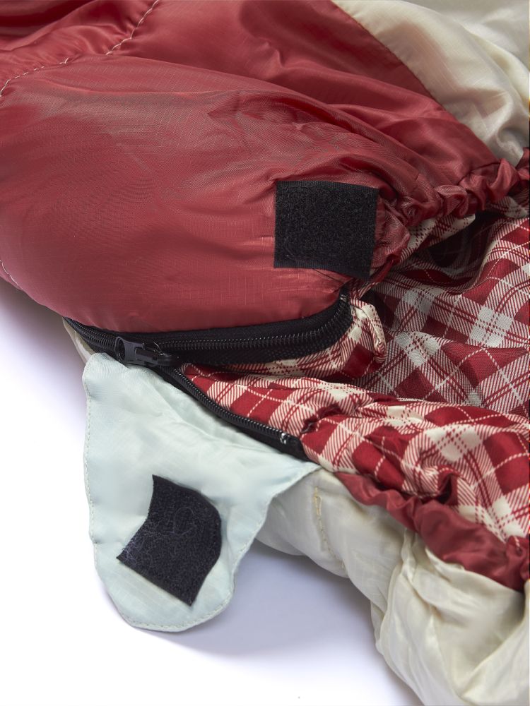 Спальный мешок туристический Atemi Quilt 300RN (правая молния, серый/красный) 300 гр/м3, -3, правый - фото5
