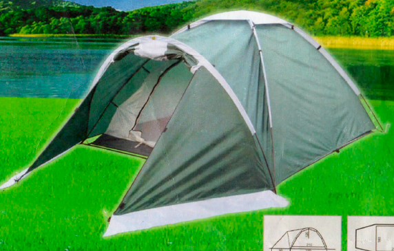 Палатка туристическая 3-х местная NoBrand MERAN 3 (1000 mm) - фото