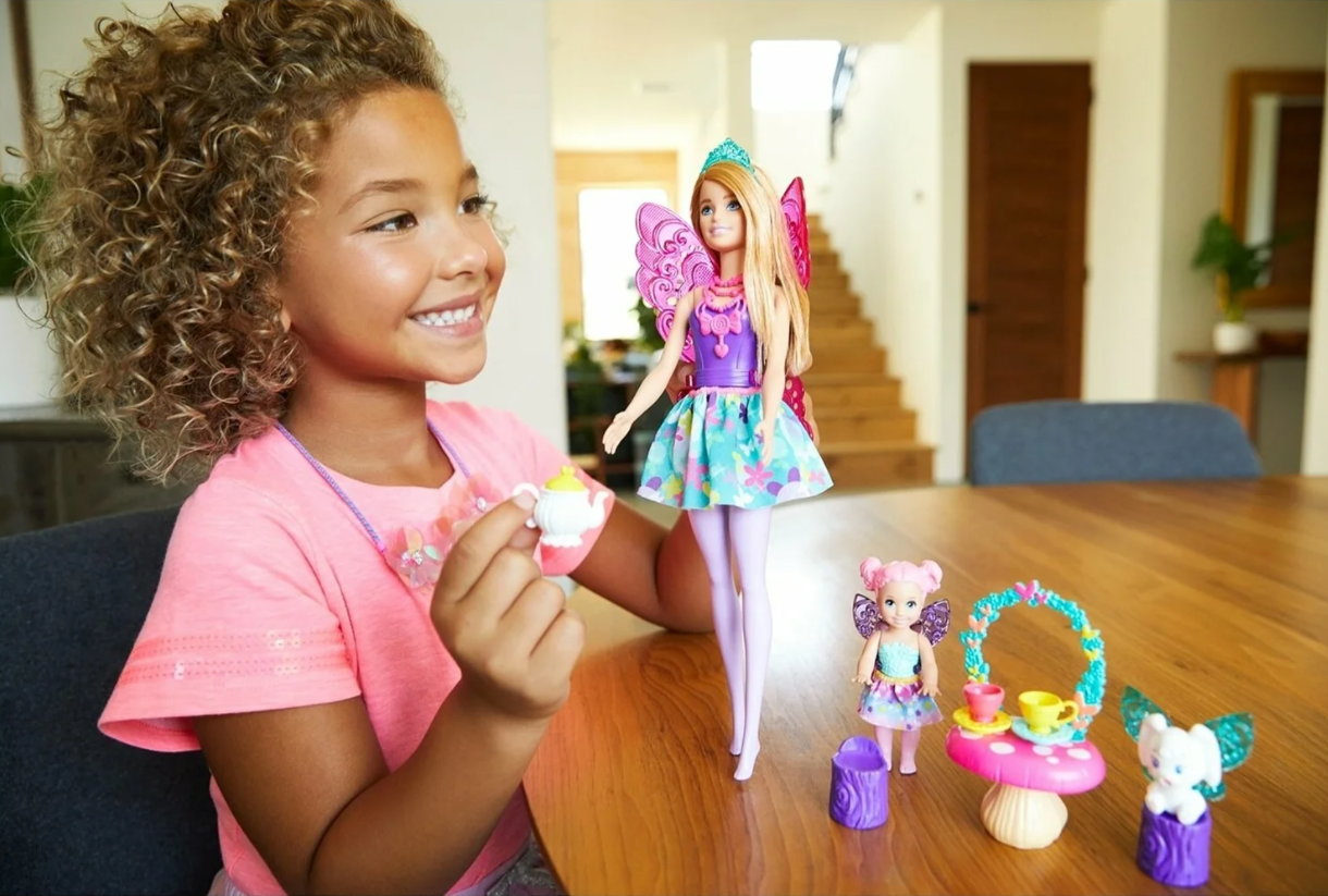 Игровой набор Кукла Барби DREAMTOPIA Сказочная принцесса GJK49/GJK50 - фото5