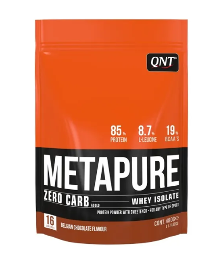 Протеин сывороточный (изолят) METAPURE ZC QNT 480г (бельгийский шоколад) - фото