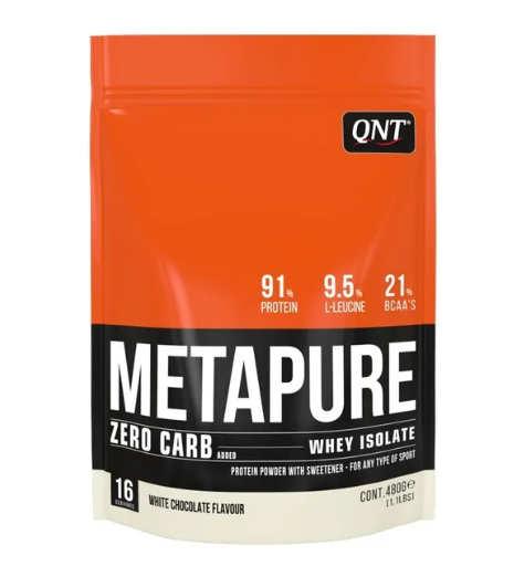 Протеин сывороточный (изолят) METAPURE ZC QNT 480г (белый шоколад) - фото