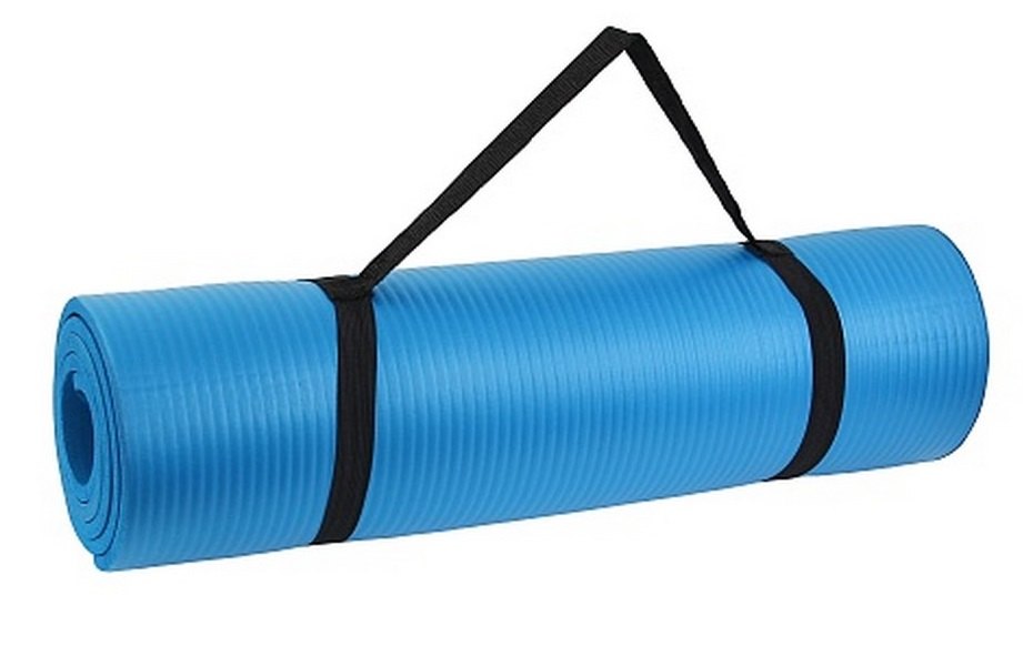 Гимнастический коврик для йоги, фитнеса Artbell YL-YG-114-12 NBR 12мм синий - фото2