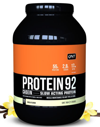 Протеин казеиновый Protein 92 QNT 750г (ваниль) - фото