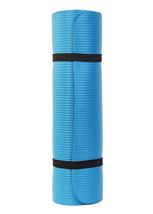 Гимнастический коврик для йоги, фитнеса Artbell YL-YG-114-12 NBR 12мм синий - фото4