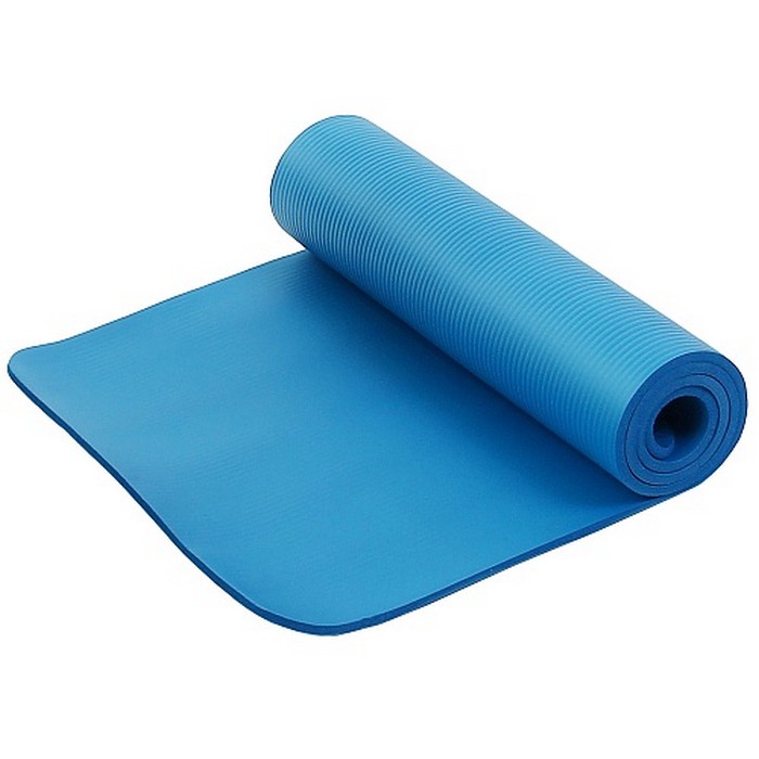 Гимнастический коврик для йоги, фитнеса Artbell YL-YG-114-12 NBR 12мм синий - фото
