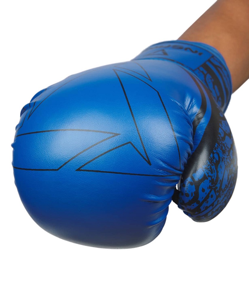 Боксерские перчатки INSANE ODIN синий 8 унц. - фото2