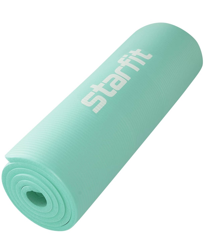 Коврик для фитнеса гимнастический Starfit FM-301 NBR 12мм (мятный) - фото2