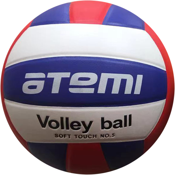 Мяч волейбольный №5 ATEMI LEADER blue/white/red - фото