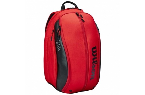 Рюкзак-сумка теннисная Wilson Federer DNA Backpack WR8005301001 (оранжевый/черный) - фото