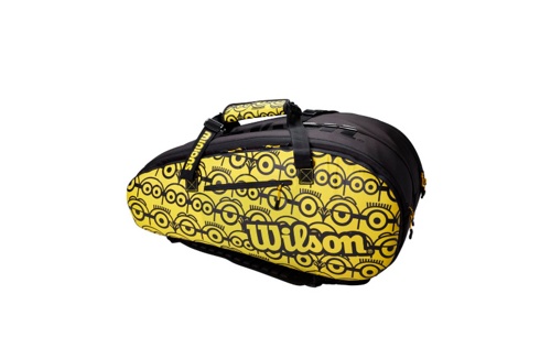 Чехол-сумка для ракеток Wilson Minions Tour 12 Pack WR8013701001 (черный/желтый) - фото2