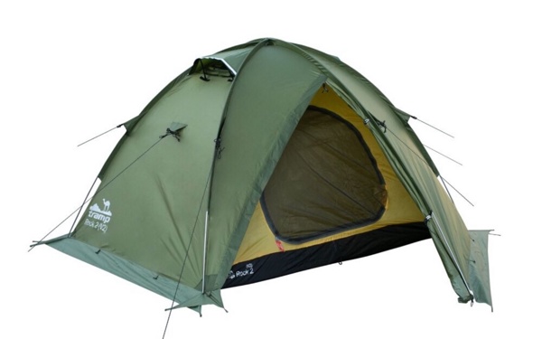 Палатка туристическая 2-х местная Tramp Rock 2 Green (V2) (8000 mm) - фото