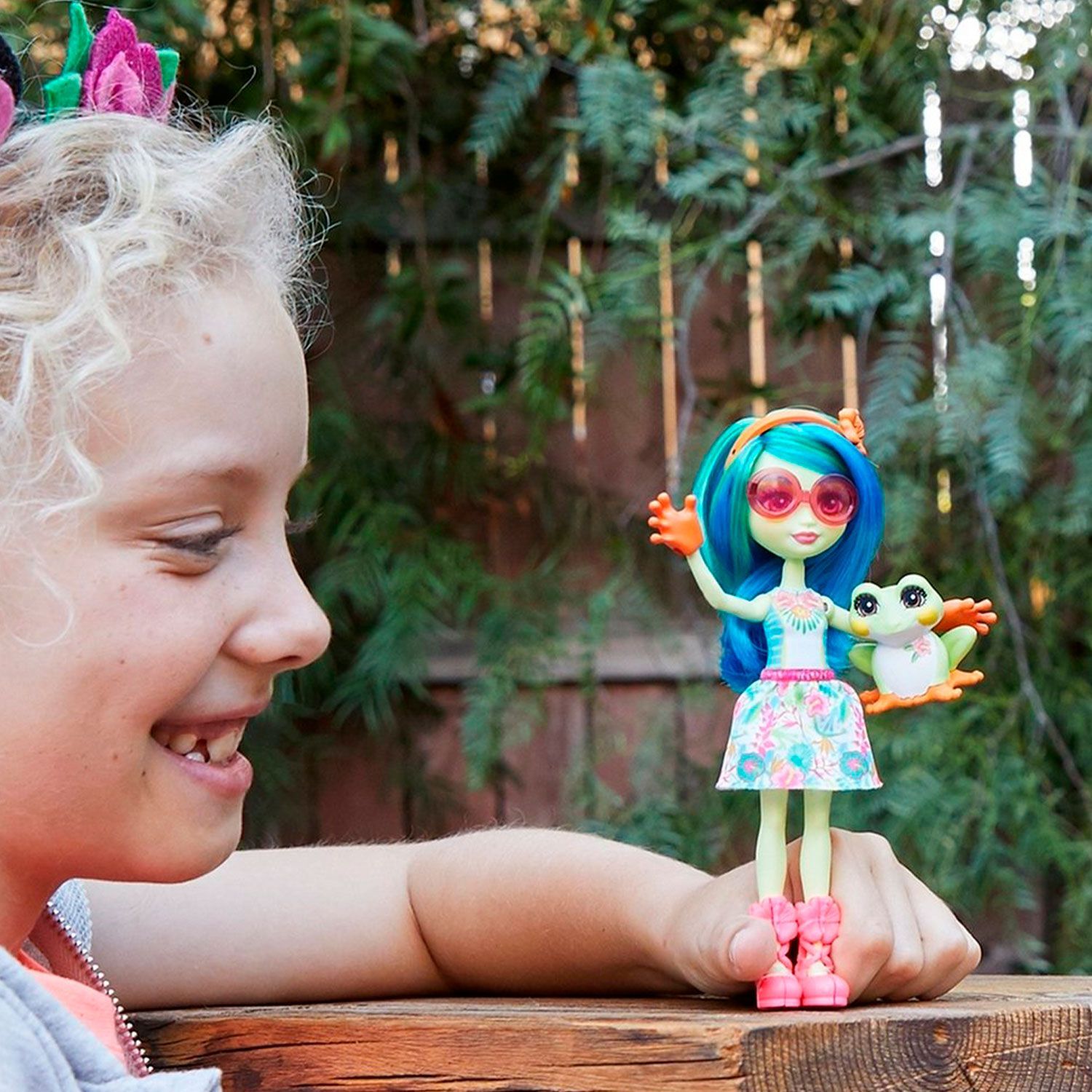 Кукла Тамика Квакша с питомцем лягушенок Берст 15см Enchantimals Mattel GFN43 - фото3