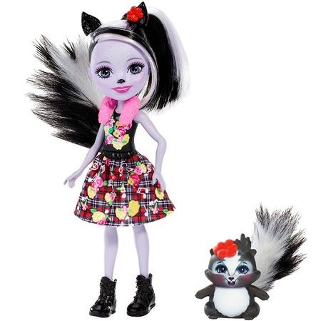 Кукла Скунси Седж с питомцем скунсом Кейпер 15см Enchantimals Mattel FXM72 - фото