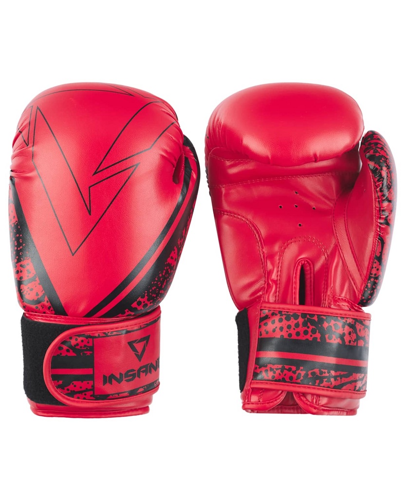 Боксерские перчатки INSANE ODIN красный 8 унц. - фото