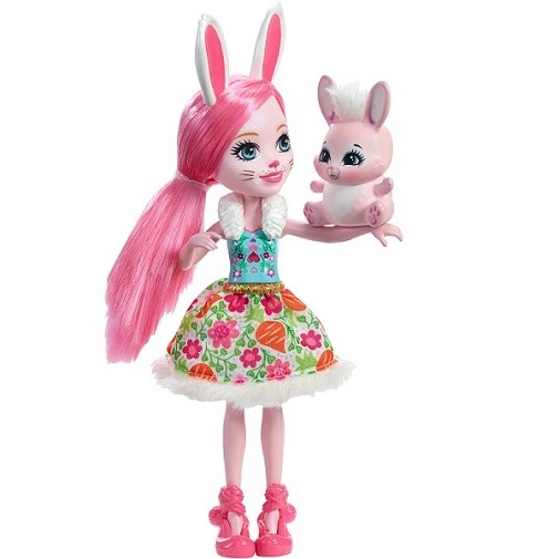 Кукла Бри Кроля с питомцем кроликом Твист 15см Enchantimals Mattel FXM73