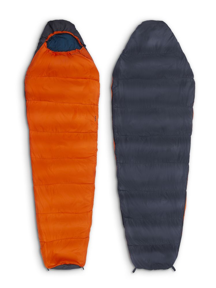 Спальный мешок туристический Atemi A1-18N (серый/оранжевый) 450 г/м2, -12 С - фото