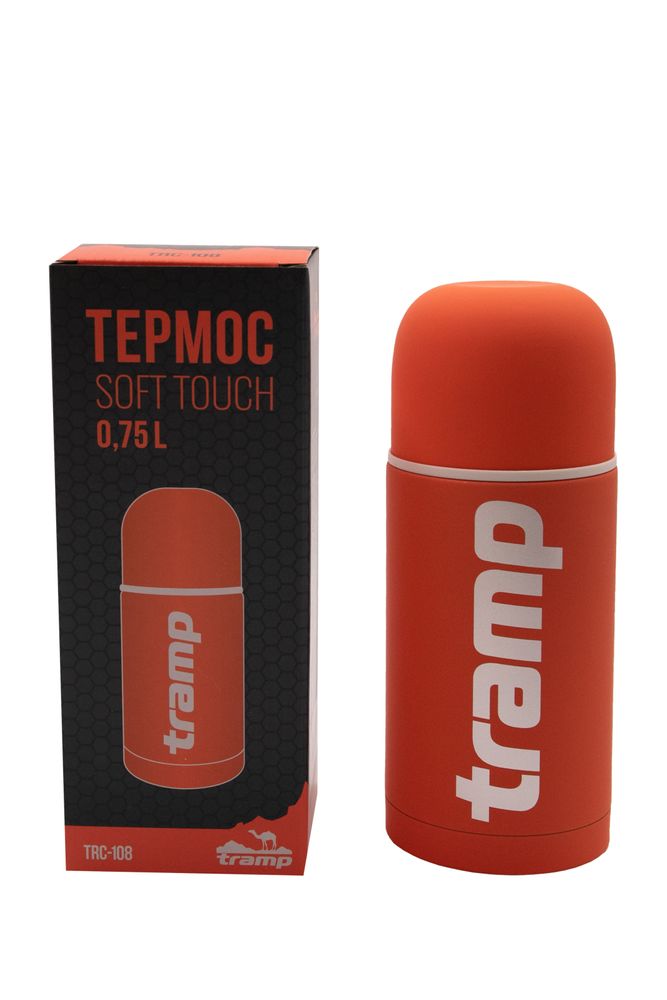 Термос Tramp Soft Touch 0,75 л (оранжевый) TRC-108ор - фото