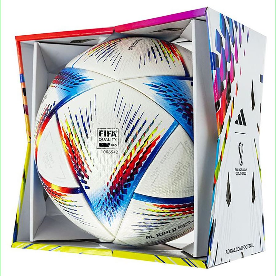 Мяч футбольный №5 Adidas Al Rihla Pro OMB 2022 Fifa - фото
