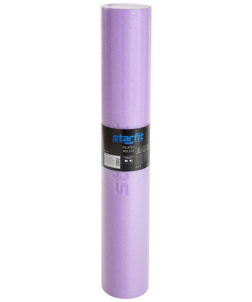 Ролик массажный для йоги Starfit Core FA-501 (90x15см) фиолетовый