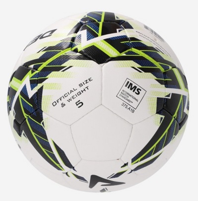 Мяч футбольный №5 Demix FCAC6PJ2C4 белый/зеленый