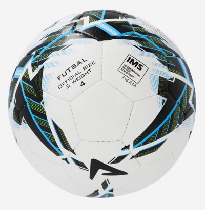 Мяч минифутбольный (футзал) №4 Demix D26WVYDCL1 белый/голубой