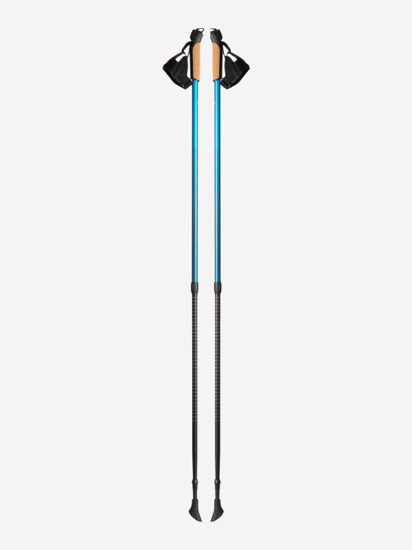 Палки телескопические для скандинавской ходьбы Outventure EOUOE004Z3, 86-135см голубой - фото