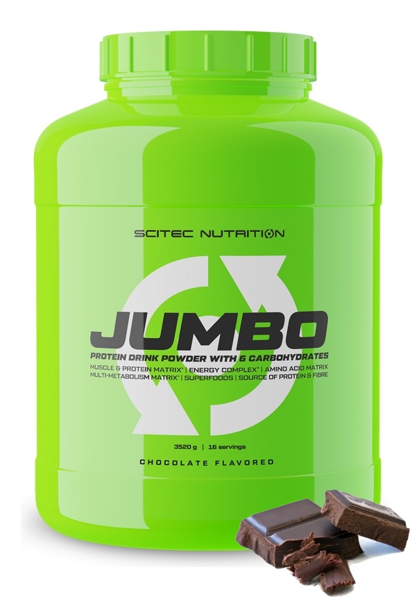 Гейнер высокобелковый Jumbo Scitec Nutrition 3520г (шоколад) - фото