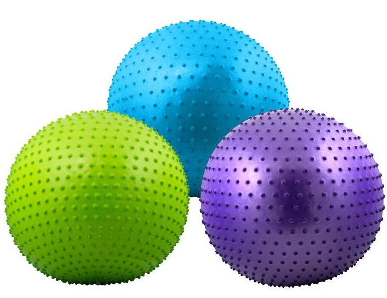 Гимнастический мяч массажный Libera 55 см 6011-22 Антивзрыв - фото